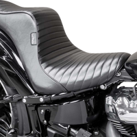 0801-1543 - LE PERA Tailwhip Daddy Long Legs Seat - Double Diamond w/ Blue Thread - FLH/FLT '08-'24 LK-587DLDD-BLUE