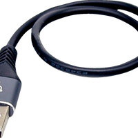 RIDEPOWER Male USB to Male Lightning Cable - Phone - Charger - 12" - Black/Gray RPUSBLHT12