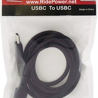 RIDEPOWER Male USB-C to Male USB-C Cable - Phone - Charger - 40" - Black RPUSBCUSBC40