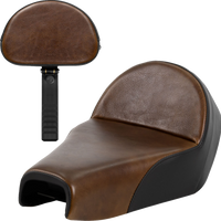 SADDLEMEN Lariat Solo Seat - Distressed Leather - 4.5 Gal Tank - XL '04-'22 807-03B-0041