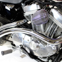 30-0004 - Curved Radius Exhaust Header Set Chrome by V-Twin