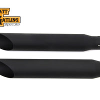 30-0438 - Wyatt Gatling Black Slash Slip-On Muffler Set by Wyatt Gatling