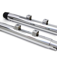 30-0455 - 2-1/4 Diameter Chrome Straight Muffler Set by Wyatt Gatling