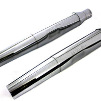 30-0795 - Replica Tapered Muffler Embossed Chrome by Wyatt Gatling