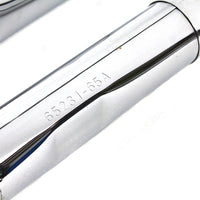 30-0795 - Replica Tapered Muffler Embossed Chrome by Wyatt Gatling