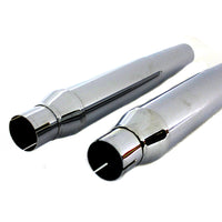 30-0795 - Replica Tapered Muffler Embossed Chrome by Wyatt Gatling