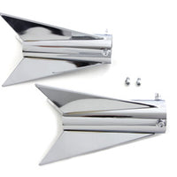 30-0955 Chrome Three Fin Rocket Tip Set for 2 inch Muffler