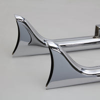 30-0958 - M8 36 Straight Fishtail Exhaust Extension Set Chrome by V-Twin