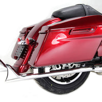 30-0972 - M8 33 Straight Fishtail Exhaust Extension Set Chrome by V-Twin