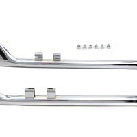 30-0972 - M8 33 Straight Fishtail Exhaust Extension Set Chrome by V-Twin