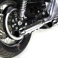 30-1611 - Chrome Highlighted Revolver Tip Muffler Set by V-Twin