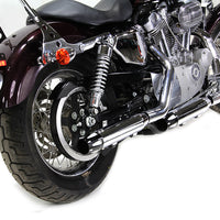 30-1611 - Chrome Highlighted Revolver Tip Muffler Set by V-Twin