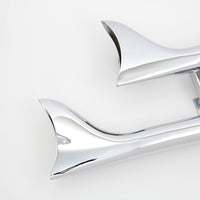 30-1761 - Indian Straight Fishtail Set Chrome by V-Twin