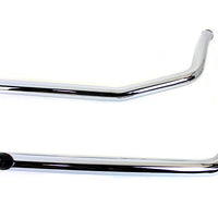 30-3102 - Exhaust Drag Pipe Set with Black Slash Tips by V-Twin