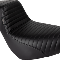 LE PERA Kickflip Daddy Long Legs Low Rider Seat - Pleated - Black - FL/FX '18-'24 LYR-590DLPT