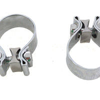 31-1007 - Chrome 1-7/8 Muffler End Clamp Set by V-Twin