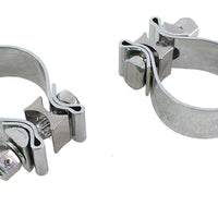 31-1007 - Chrome 1-7/8 Muffler End Clamp Set by V-Twin