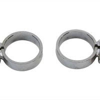 31-2112 - Chrome Allen Type Exhaust Clamp Set Wide by V-Twin