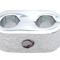 31-9942 - Chrome Dual Throttle Cable Separator Clamp by V-Twin