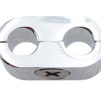 31-9942 - Chrome Dual Throttle Cable Separator Clamp by V-Twin