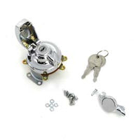 32-0449 - Fat Bob Ignition Switch with 5 Terminals Chrome by Volt Tech