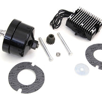 32-1673 - Black 12 Volt Alternator Generator Conversion Kit by V-Twin