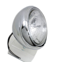 33-0023 - Chrome Replica 7 Round Headlamp 6 Volt by Wyatt Gatling