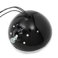 33-0067 - Black Replica 7 Round Headlamp 6 Volt by Wyatt Gatling