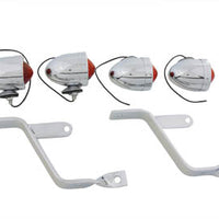 33-0577 - Captain America Style Marker Lamp Kit With Red Lens by V-Twin