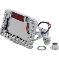 33-0640 - Chrome Skull Type Tail Lamp Assembly by V-Twin