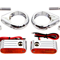 33-0904 - Turn Signal Kit Front with 49mm Fork Clamps by Wyatt Gatling