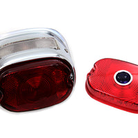 33-1435 - Chrome Oval Tail Lamp Assembly by V-Twin