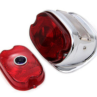 33-1435 - Chrome Oval Tail Lamp Assembly by V-Twin