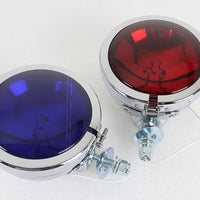 33-1558 - Red and Blue Police Spotlamp Set by V-Twin