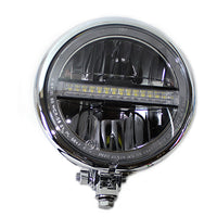 33-1592 - 5-3/4 Bates Style LED Headlamp Chrome by Wyatt Gatling