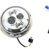 33-1643 - 7 LED Headlamp Assembly Chrome by Wyatt Gatling