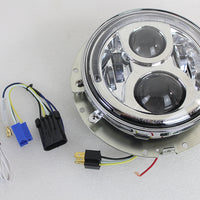 33-1644 - 7 LED Headlamp Assembly Chrome by Wyatt Gatling