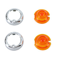 33-1727 - Replica Guide Bullet Marker Lamp Set Amber by V-Twin