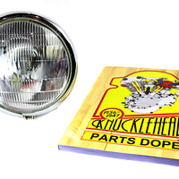 33-1793 - 6 Volt LED Spring Fork Headlamp Black by V-Twin