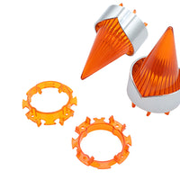 33-1850 - Big Burner Lens Set Amber by V-Twin