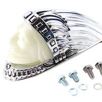 33-1943 - Indian Head Fender Ornament Chrome by V-Twin