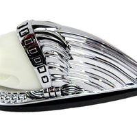 33-1946 - Skull Head Fender Ornament Chrome by V-Twin