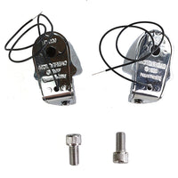 33-2146 - 2 Chrome Skull Marker Lamp by Wyatt Gatling