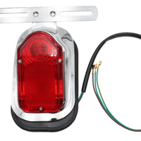 33-2282 - FLSTS Replica Tombstone Tail Lamp Chrome by V-Twin