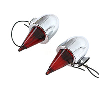33-2284 - Torpedo Bullet Lamp Set Chrome by V-Twin