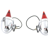 33-2284 - Torpedo Bullet Lamp Set Chrome by V-Twin