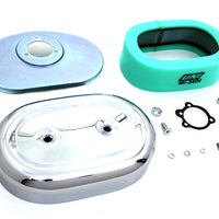34-0924 - Chrome Oval Air Cleaner Assembly by Wyatt Gatling