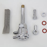 35-0673 - Sifton Chrome Petcock Notch with Angle Fitting by V-Twin