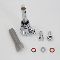 35-0673 - Sifton Chrome Petcock Notch with Angle Fitting by V-Twin