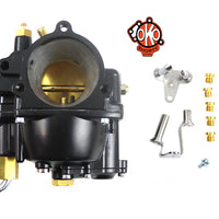 35-1049 - OKO Performance 1-7/8 inch Shorty Carburetor Black by V-Twin